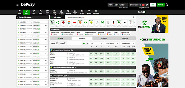 Betway online betting